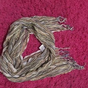 sparkly multi colored dark toned scarf